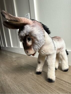Vintage Steiff “Grissy” Plush Donkey Toy